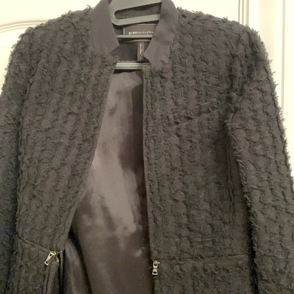 BCBG Black Long Coat - Picture 7 of 16